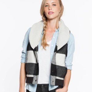 Marine Layer Buffalo Check Vest